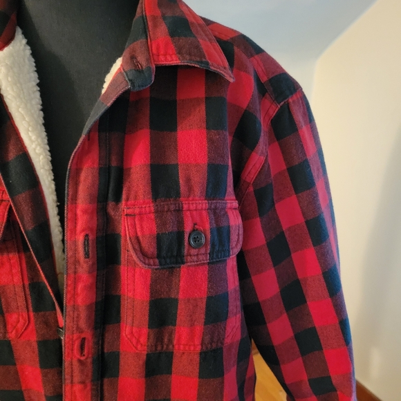 Men's Plaid Flannel/Fleece Jacket Size M - Picture 3 of 5